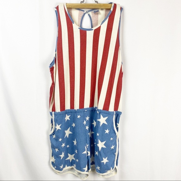 Junk Food
Woman’s American flag Romper Shorts  XL - Picture 1 of 8